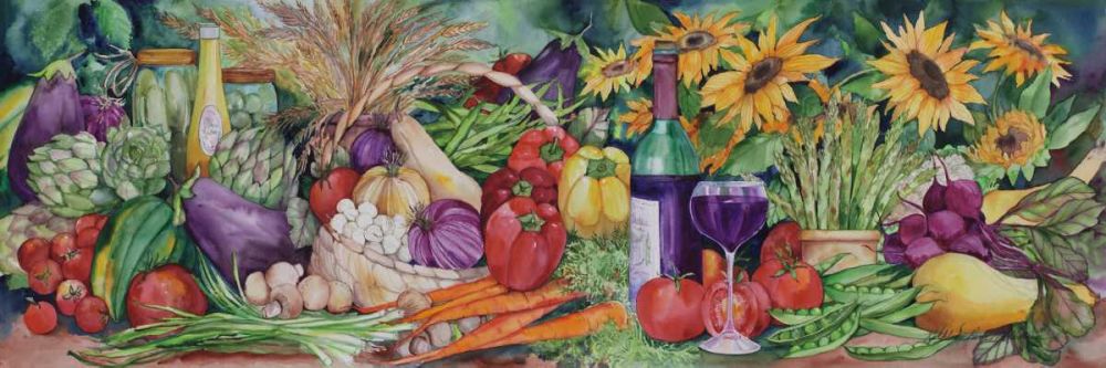 Vegetable Medley art print by Kathleen Parr McKenna for $57.95 CAD