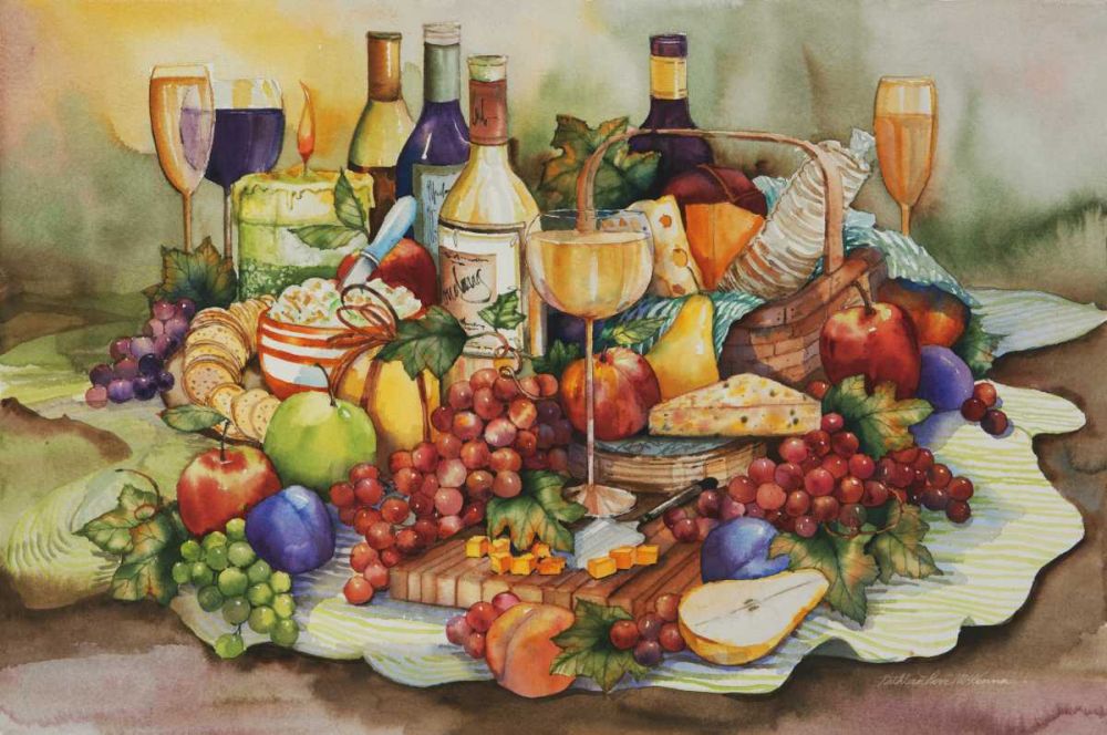 Wine Tastings art print by Kathleen Parr McKenna for $57.95 CAD
