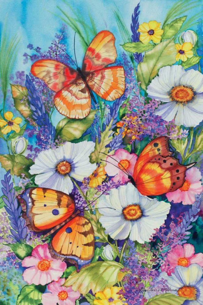 Butterfly Garden art print by Kathleen Parr McKenna for $57.95 CAD
