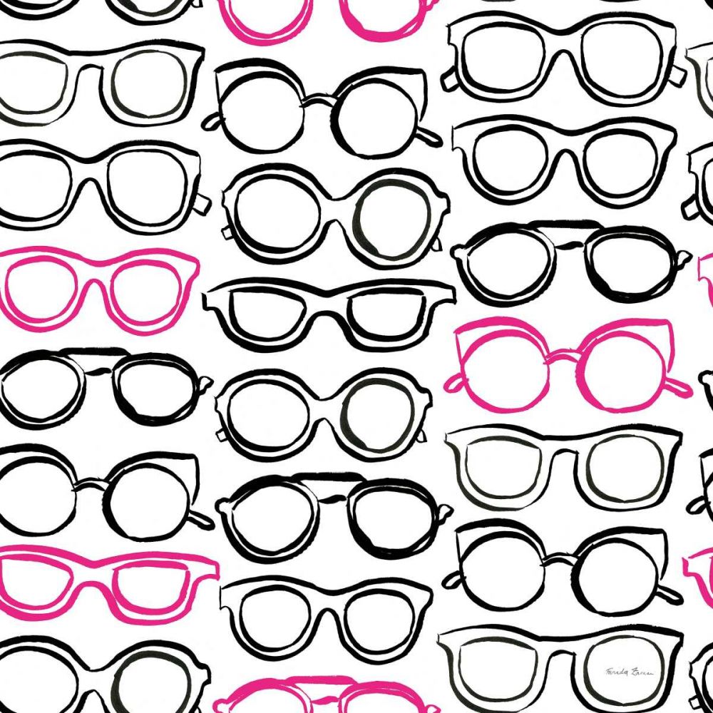 Think Pink Pattern VII art print by Farida Zaman for $57.95 CAD