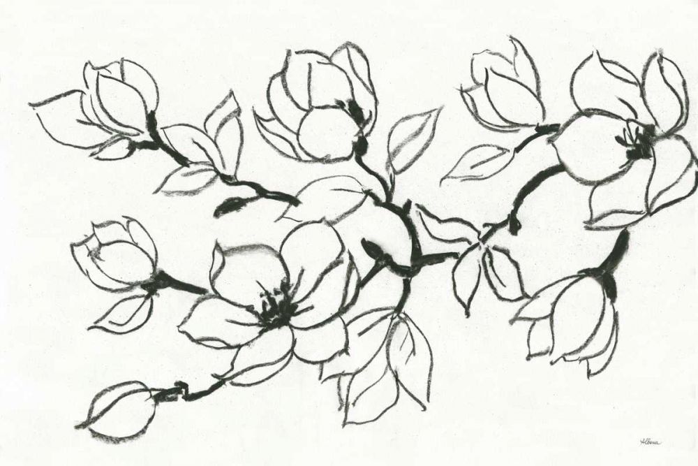 Flower Drawing art print by Albena Hristova for $57.95 CAD