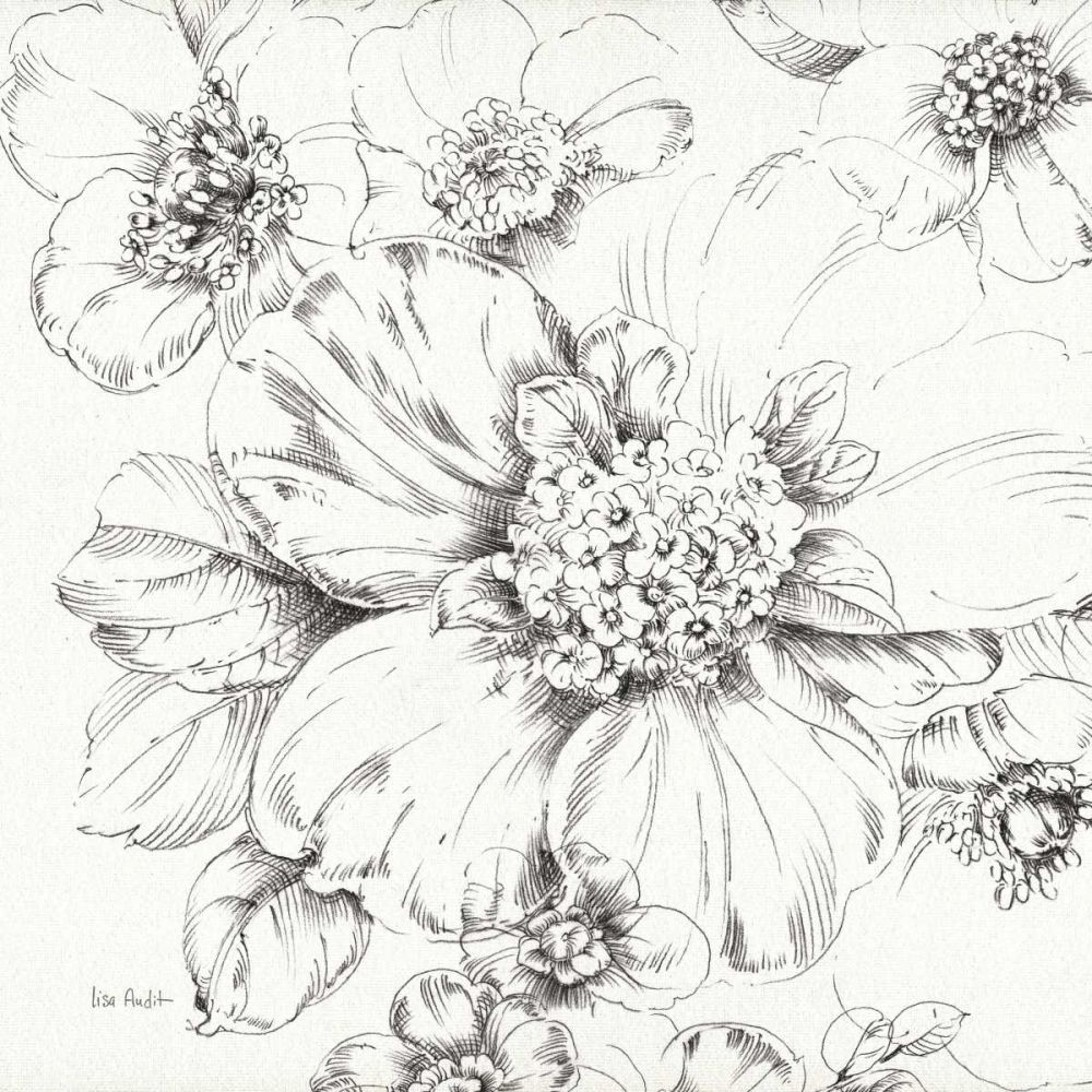 Summer Bloom III BW art print by Lisa Audit for $57.95 CAD