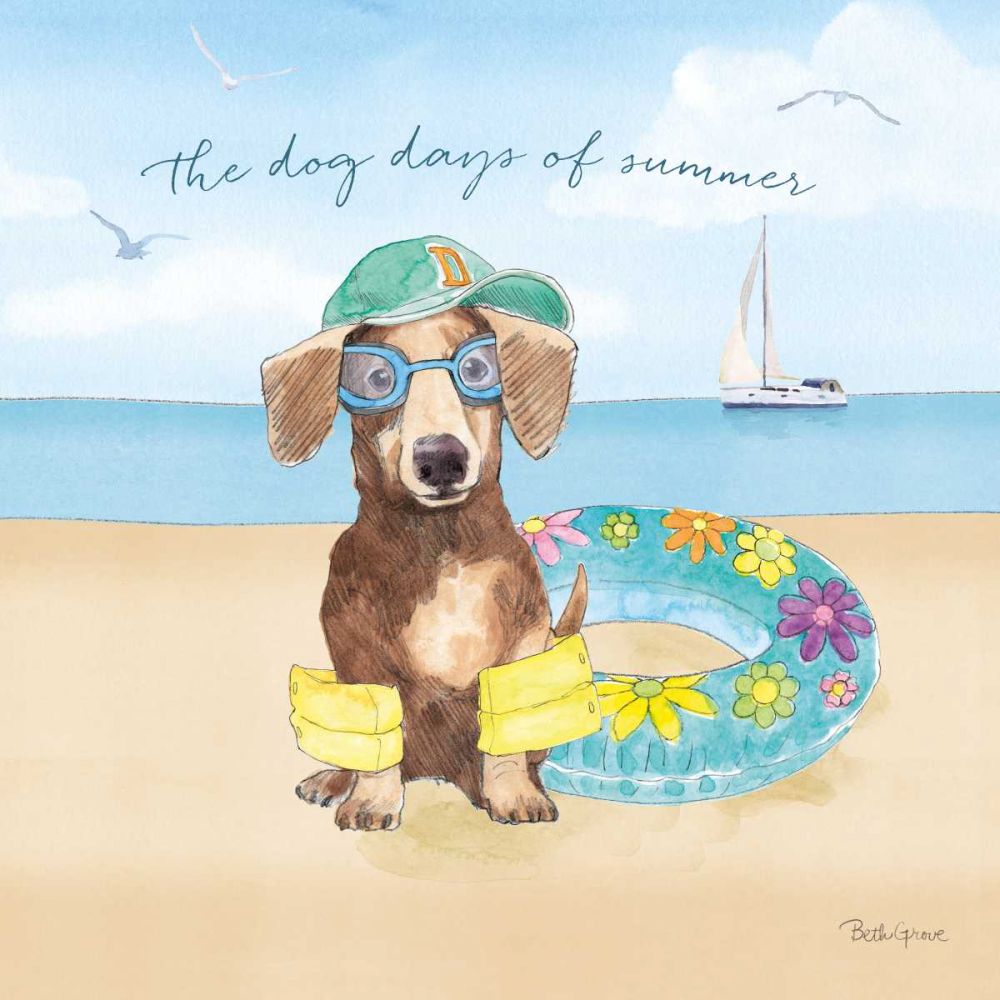 Summer Paws III art print by Beth Grove for $57.95 CAD