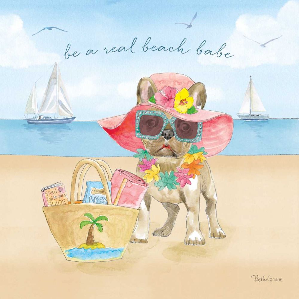 Summer Paws IV art print by Beth Grove for $57.95 CAD