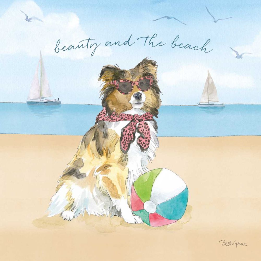 Summer Paws V art print by Beth Grove for $57.95 CAD