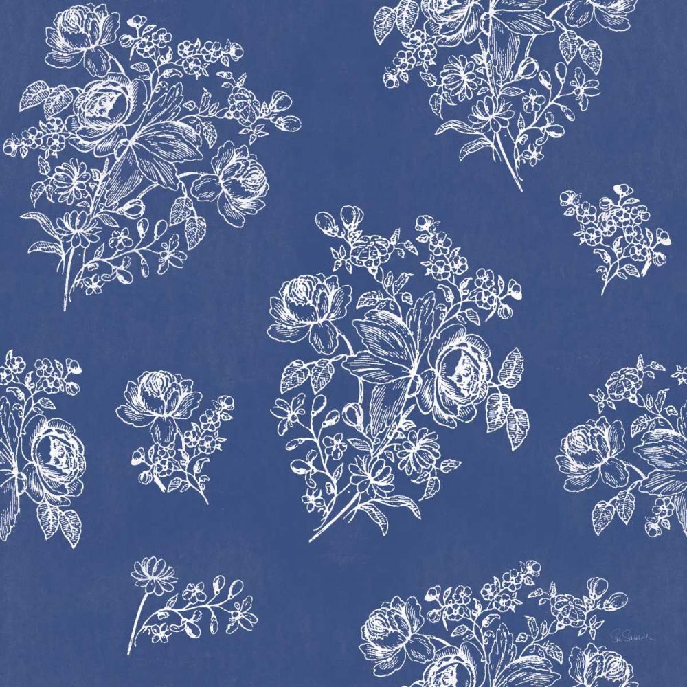 Toile Roses Pattern IA art print by Sue Schlabach for $57.95 CAD