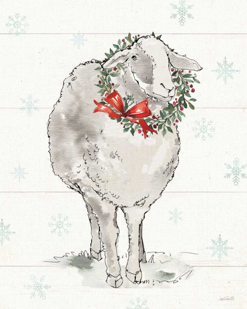 Modern Farmhouse XI Christmas art print by Anne Tavoletti for $57.95 CAD