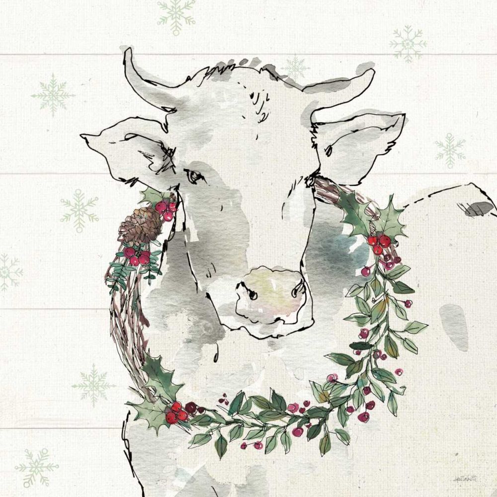 Modern Farmhouse XII Christmas art print by Anne Tavoletti for $57.95 CAD