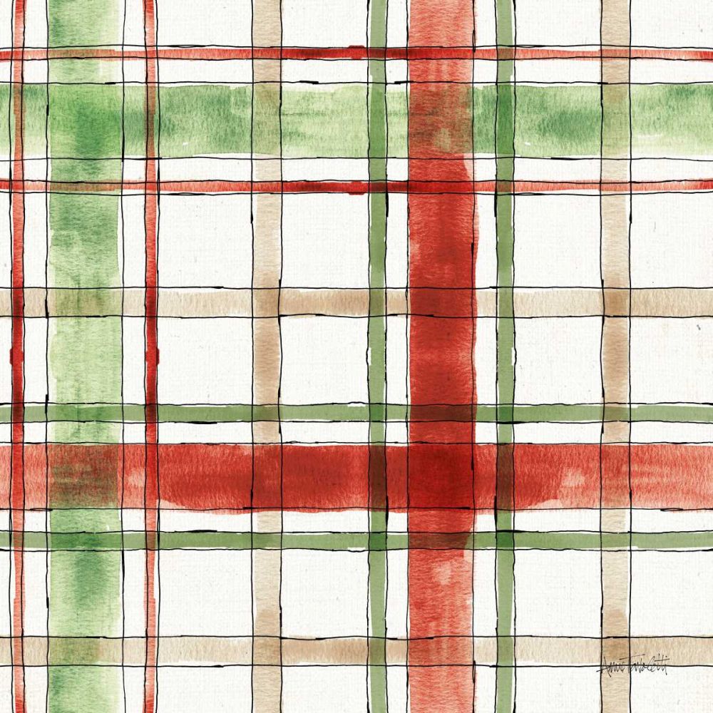 Modern Farmhouse Pattern III Christmas art print by Anne Tavoletti for $57.95 CAD
