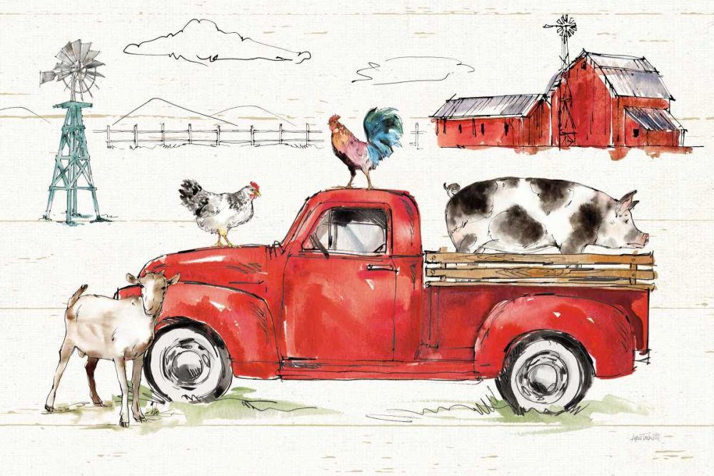 Down on the Farm II No Words art print by Anne Tavoletti for $57.95 CAD