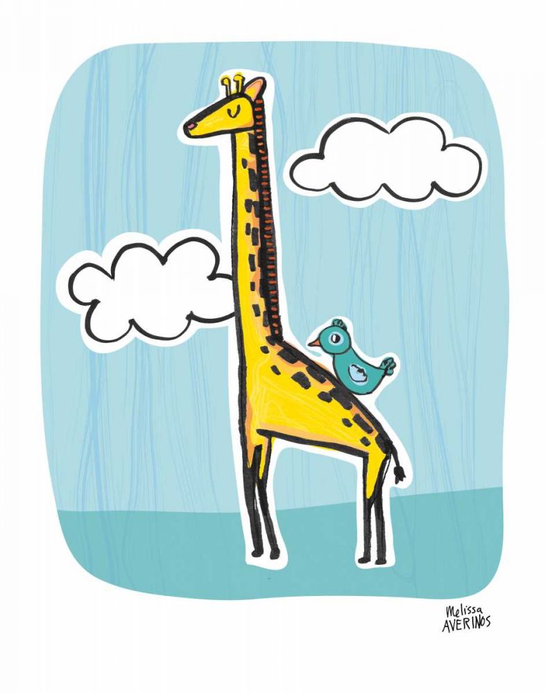 Wild About You Giraffe art print by Melissa Averinos for $57.95 CAD