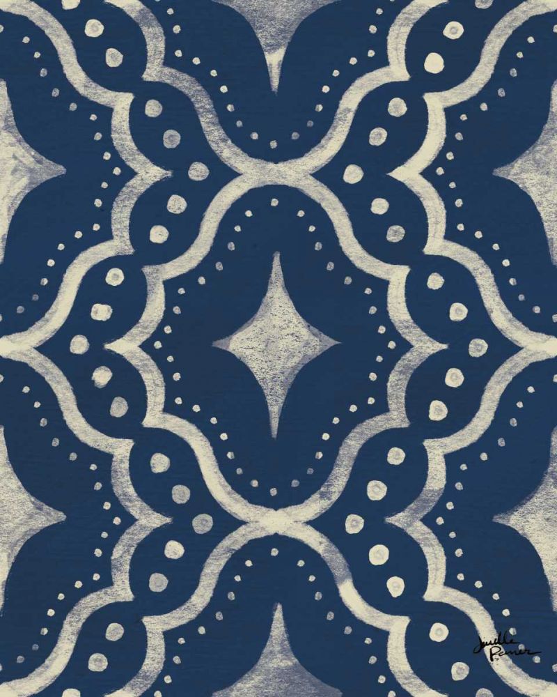 Blue Botanical Pattern IVA art print by Janelle Penner for $57.95 CAD