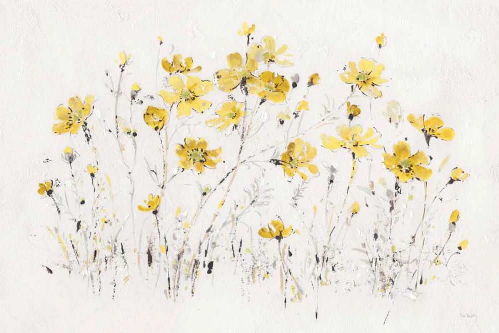 Wildflowers I Bright Yellow art print by Lisa Audit for $57.95 CAD