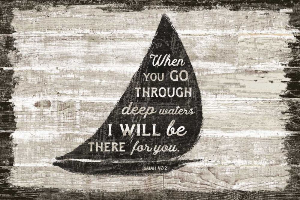 Driftwood Coast Scripture I art print by Sue Schlabach for $57.95 CAD