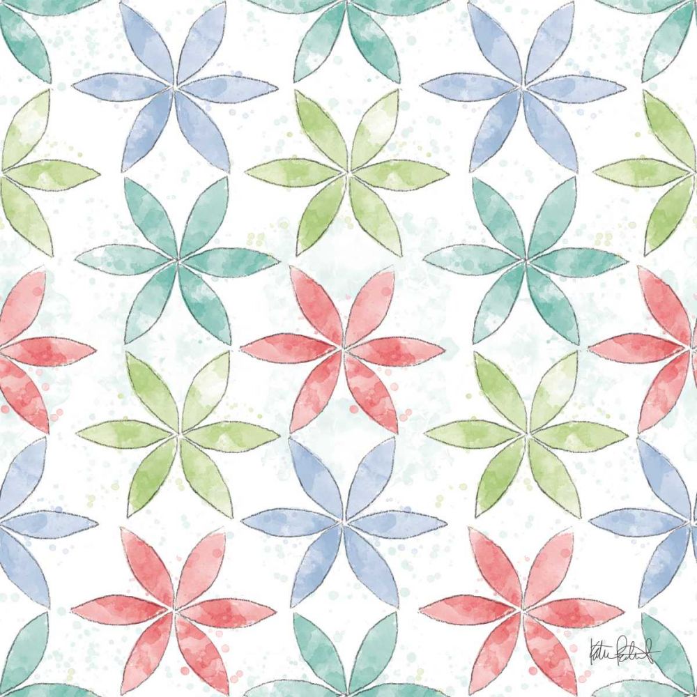 Spring Splash Pattern III art print by Katie Pertiet for $57.95 CAD