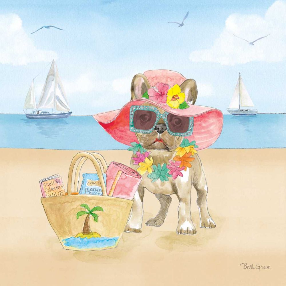 Summer Paws IV No Words art print by Beth Grove for $57.95 CAD