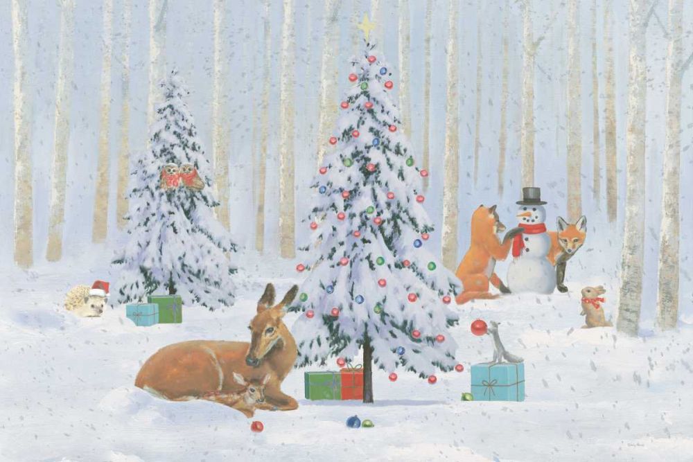 Christmas Critters Bright I art print by Emily Adams for $57.95 CAD