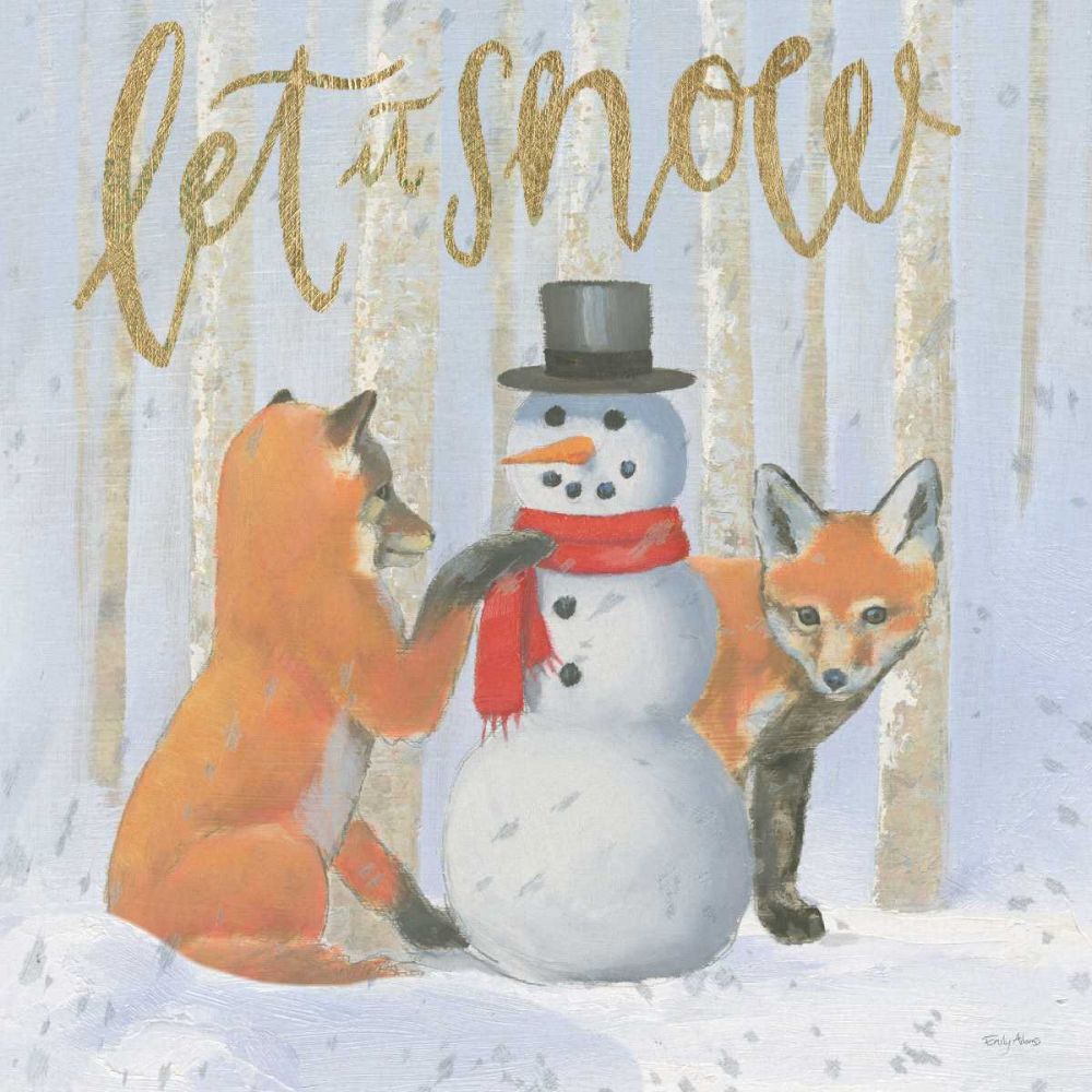Christmas Critters Bright III art print by Emily Adams for $57.95 CAD