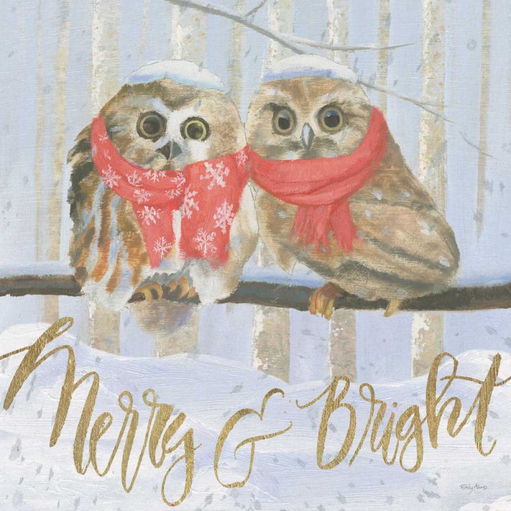 Christmas Critters Bright V art print by Emily Adams for $57.95 CAD