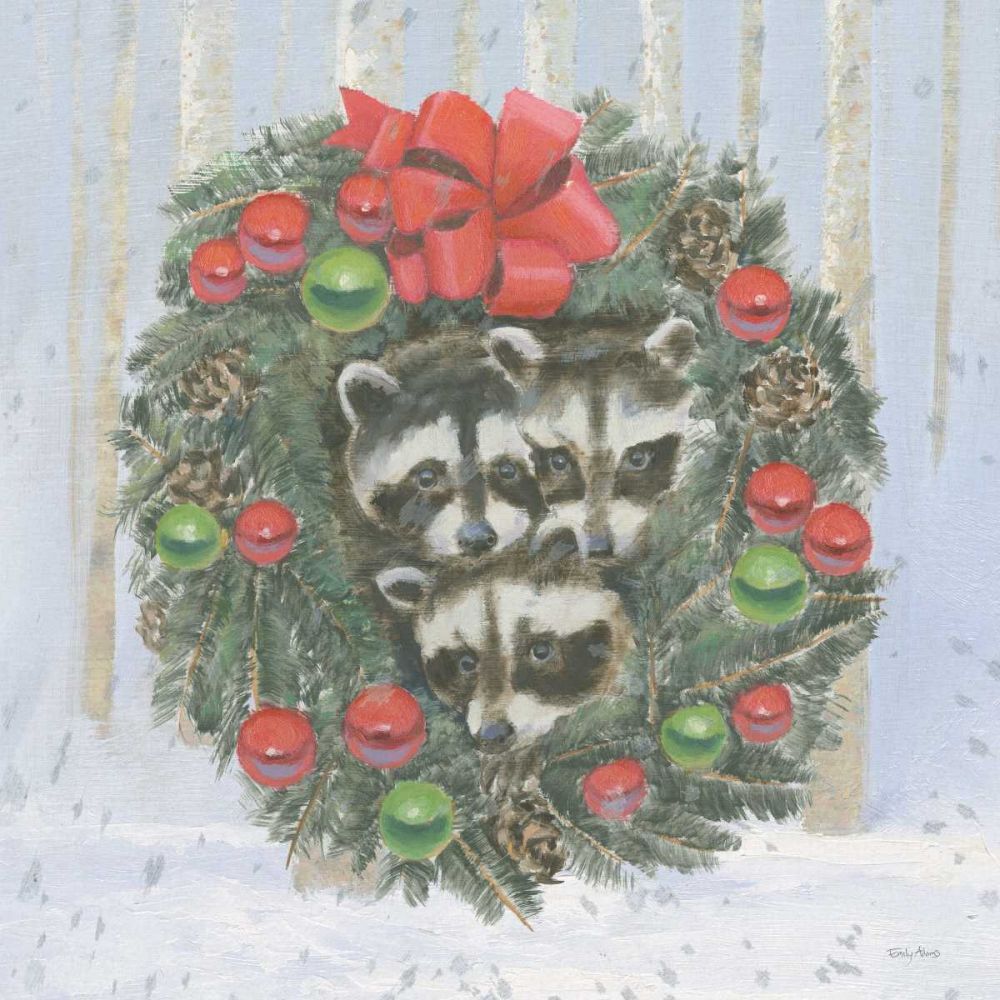 Christmas Critters Bright VI art print by Emily Adams for $57.95 CAD