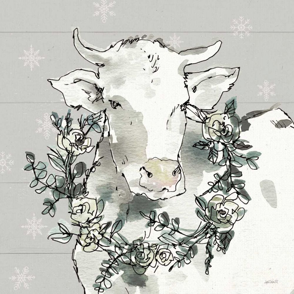 Modern Farmhouse XII Snowflakes art print by Anne Tavoletti for $57.95 CAD