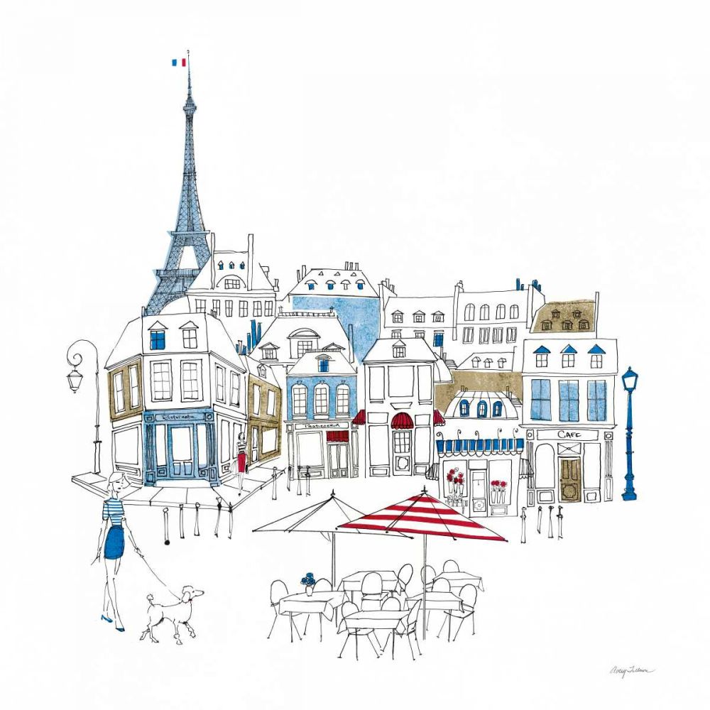 World Cafe II Paris Color art print by Avery Tillmon for $57.95 CAD