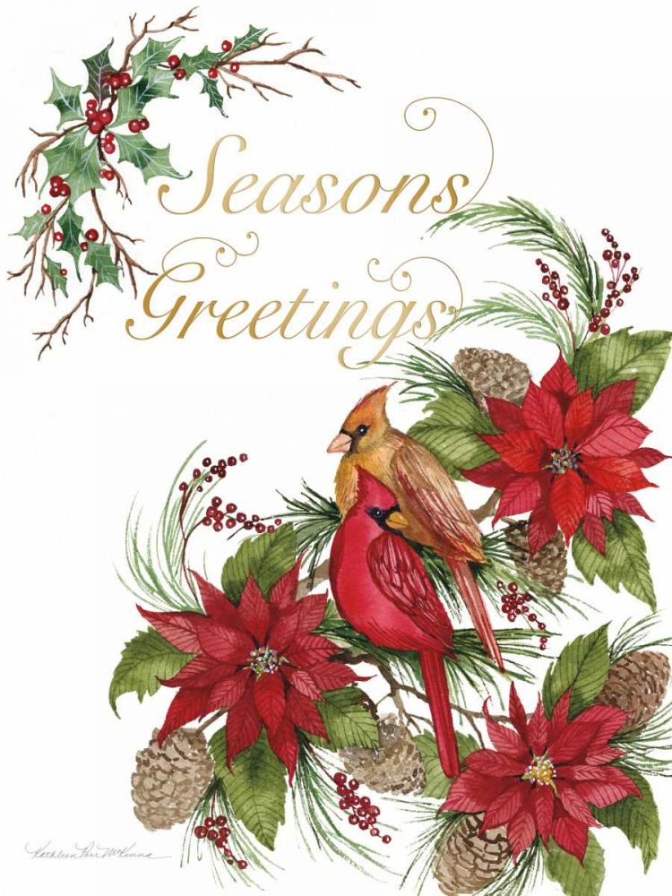 Holiday Happiness VI Greetings art print by Kathleen Parr McKenna for $57.95 CAD