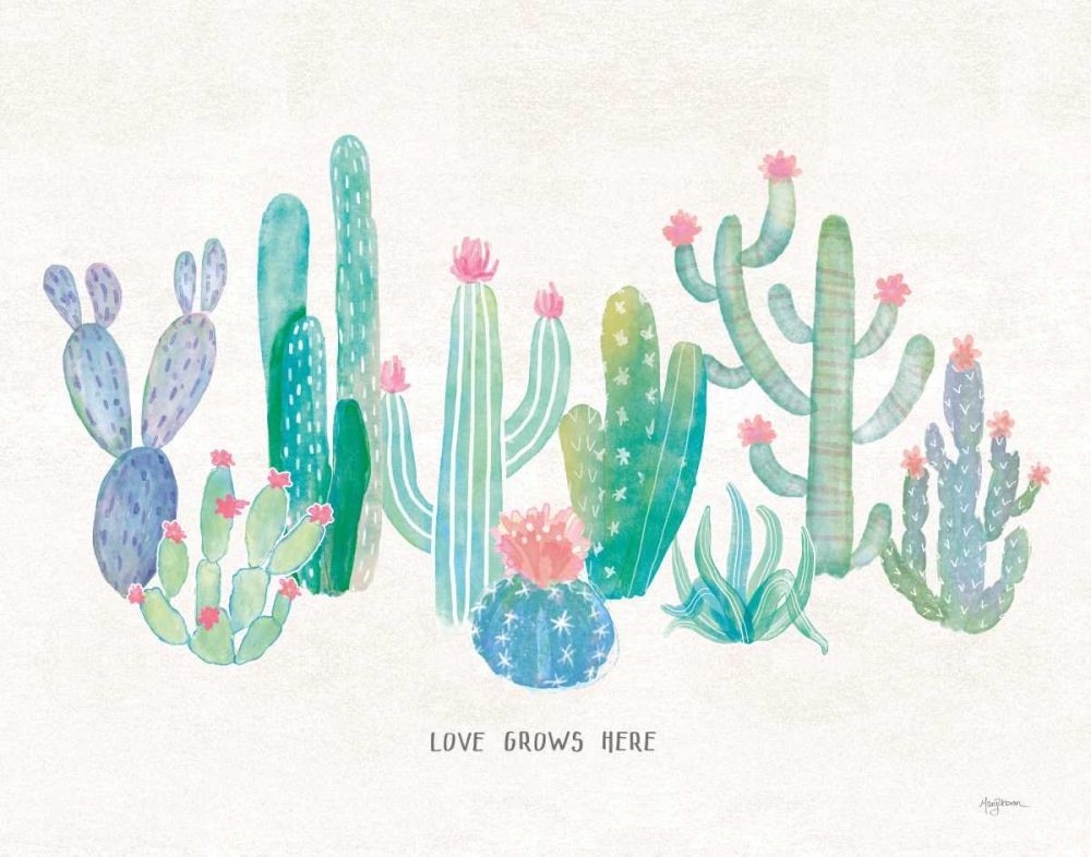 Bohemian Cactus I Love art print by Mary Urban for $57.95 CAD