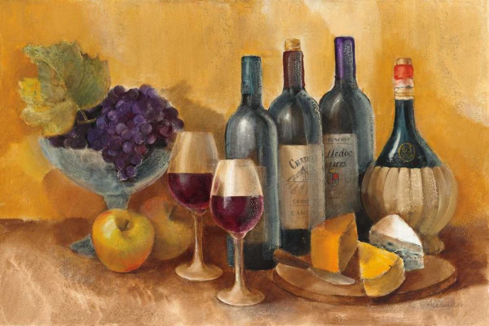 Wine and Fruit I v2 art print by Albena Hristova for $57.95 CAD