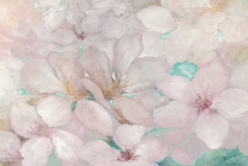 Apple Blossoms Teal art print by Julia Purinton for $57.95 CAD