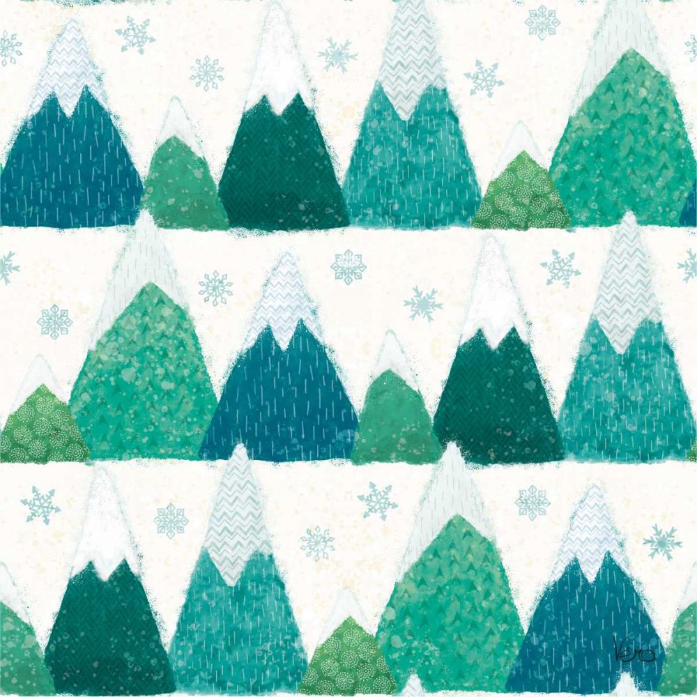 Festive Forest Pattern IIA art print by Veronique Charron for $57.95 CAD