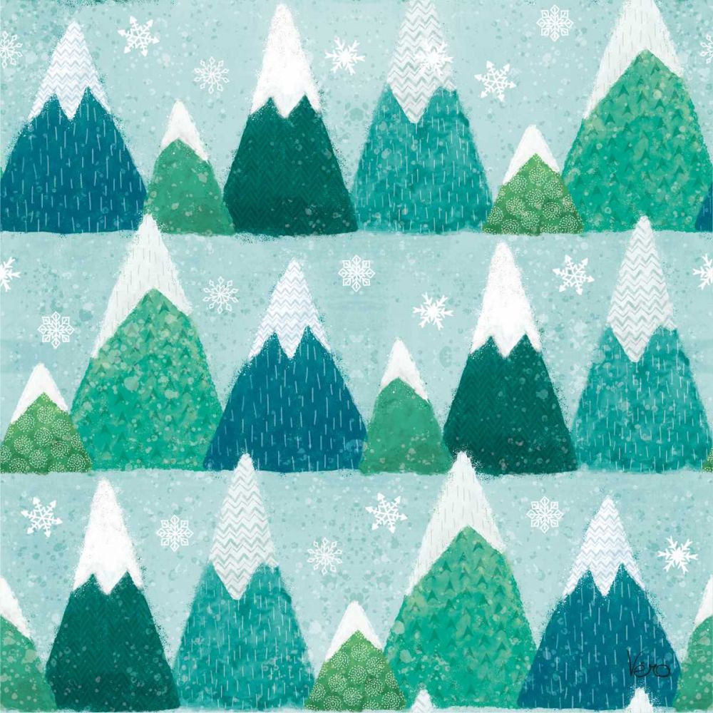 Festive Forest Pattern IIB art print by Veronique Charron for $57.95 CAD