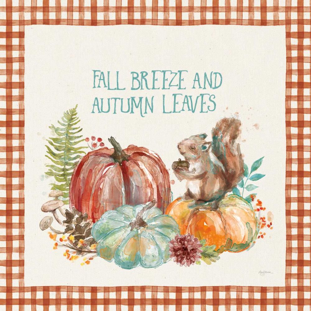Autumn Friends IV Pattern VA art print by Mary Urban for $57.95 CAD