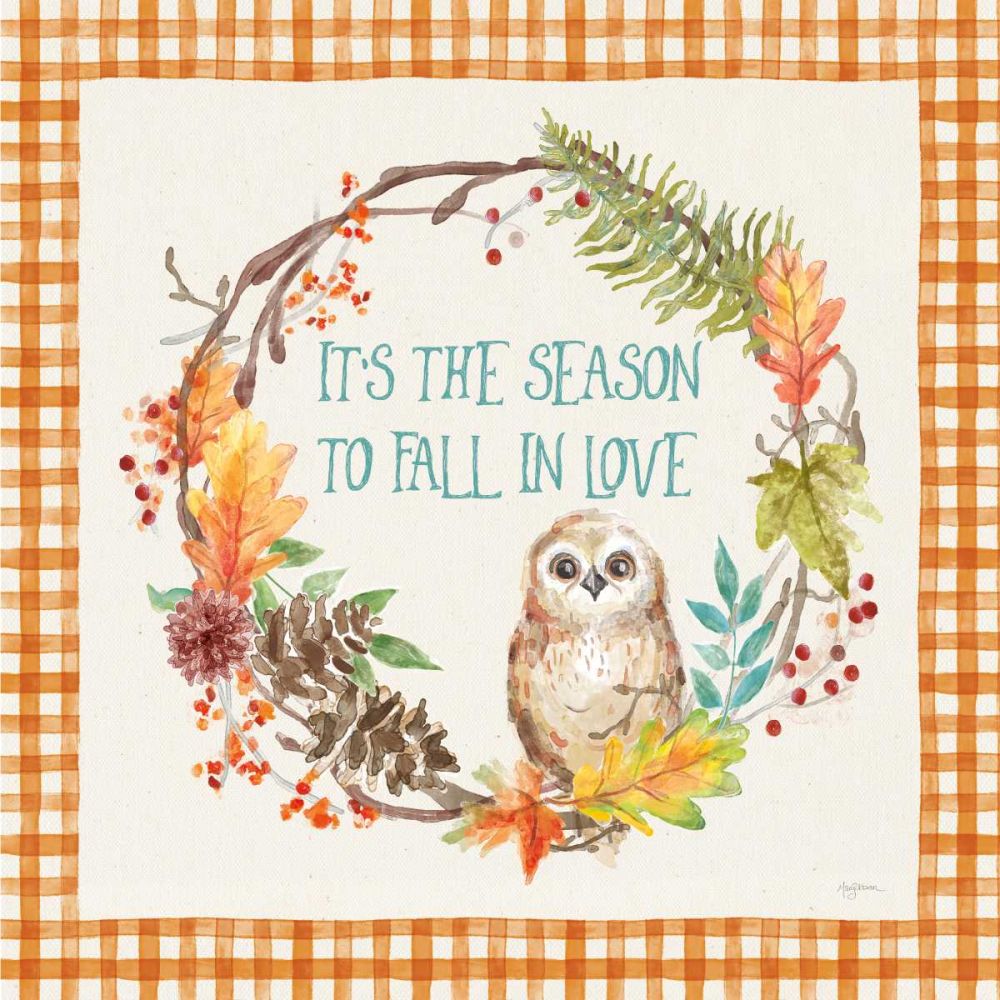 Autumn Friends V Pattern VD art print by Mary Urban for $57.95 CAD