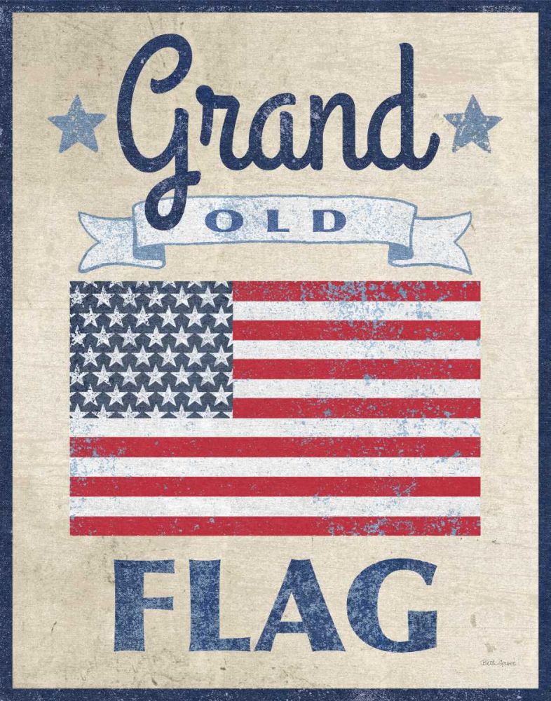 Grand Old Flag Dark art print by Beth Grove for $57.95 CAD