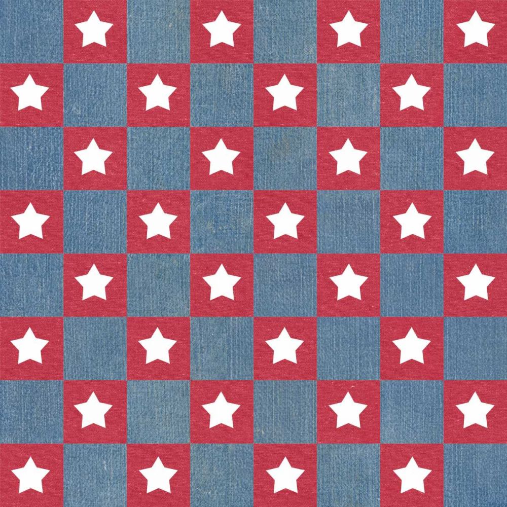 Stars and Stripes Dark Pattern I art print by Beth Grove for $57.95 CAD