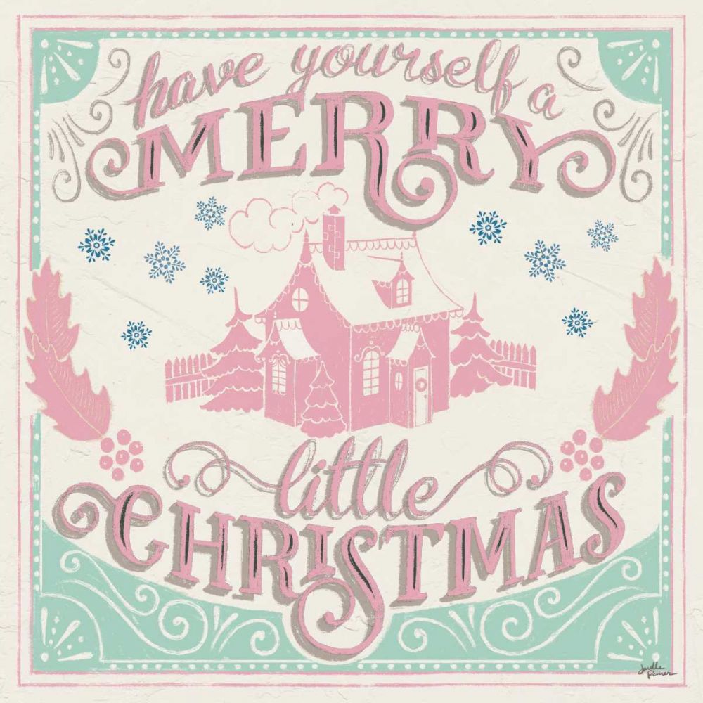 Merry Little Christmas V Vintage art print by Janelle Penner for $57.95 CAD