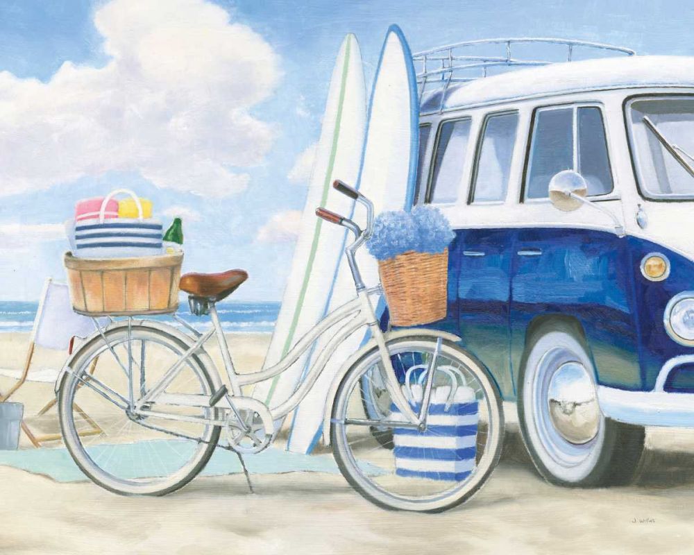 Beach Time I Crop art print by James Wiens for $57.95 CAD