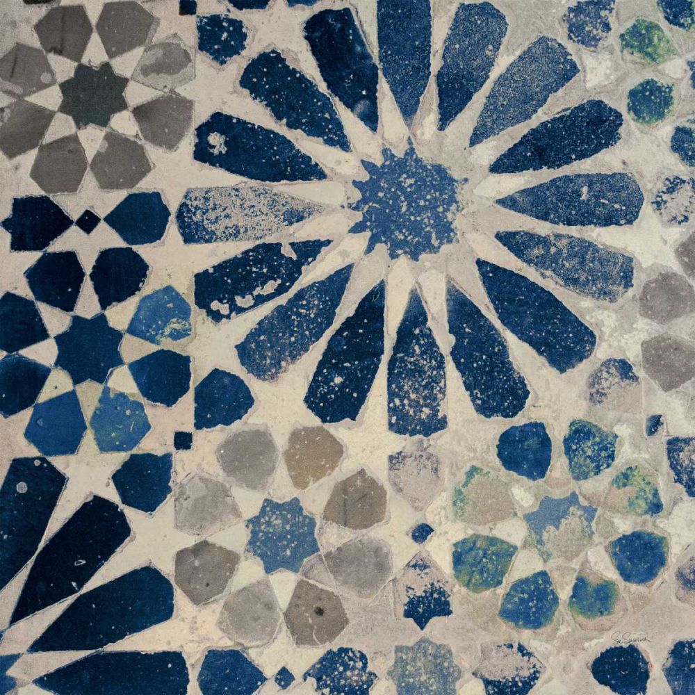 Alhambra Tile III Stone art print by Sue Schlabach for $57.95 CAD
