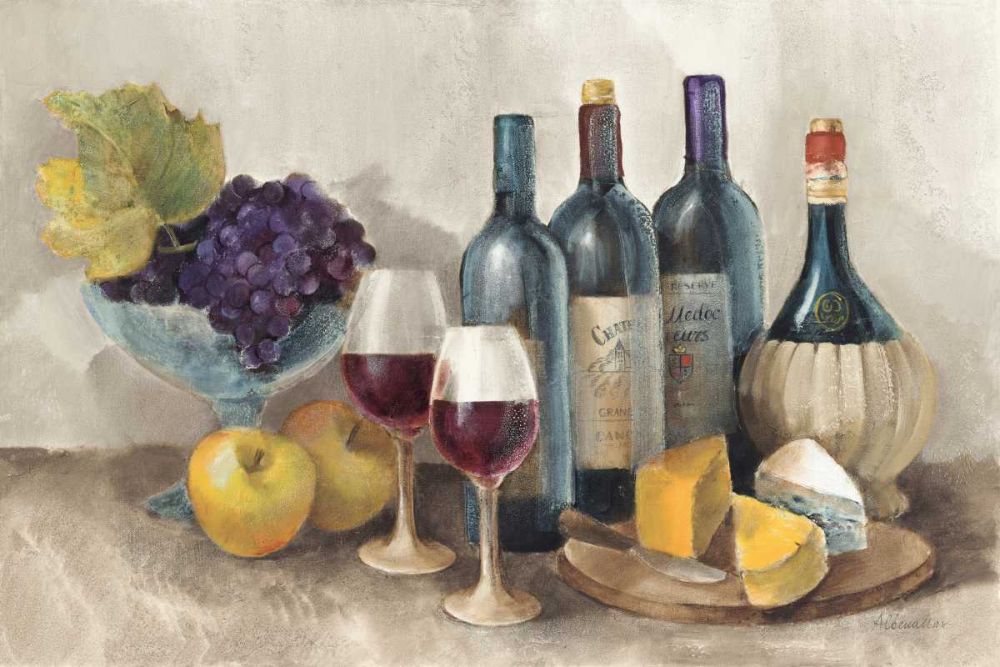 Wine and Fruit I v2 Light art print by Albena Hristova for $57.95 CAD