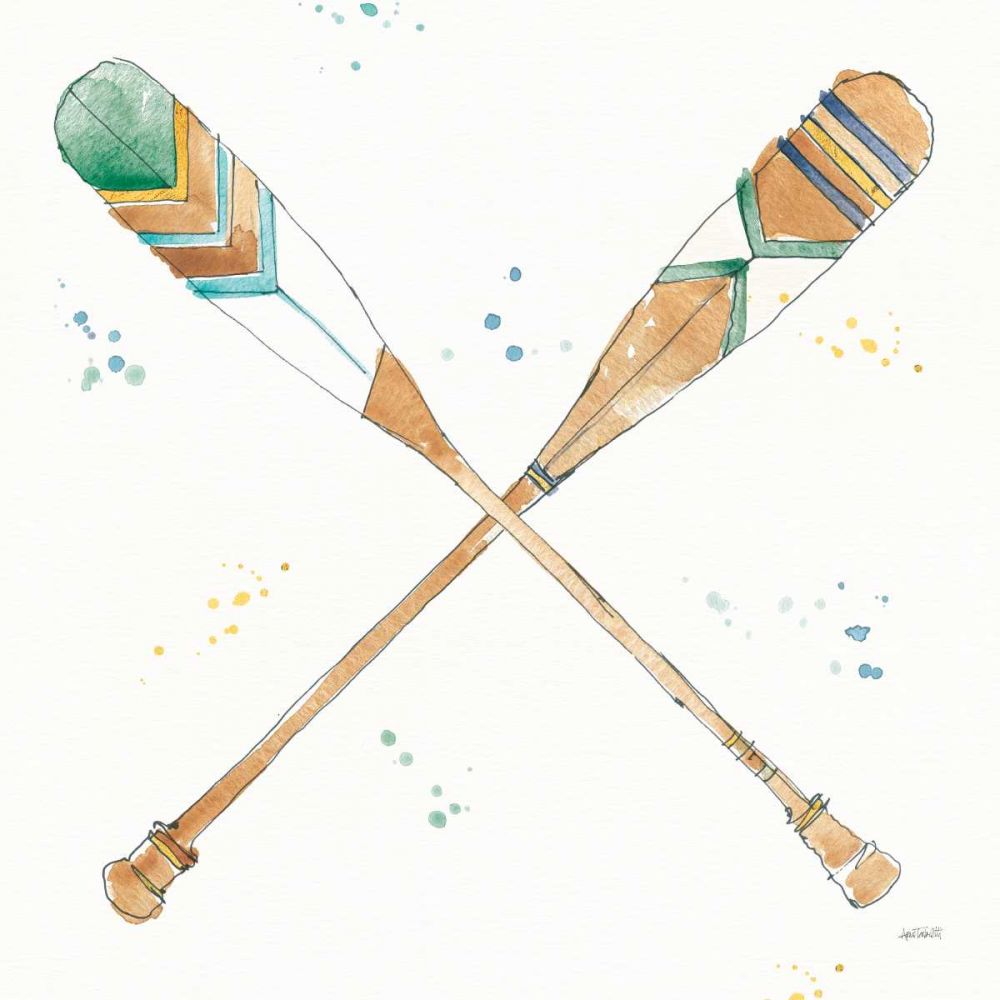 Lakehouse Oars art print by Anne Tavoletti for $57.95 CAD