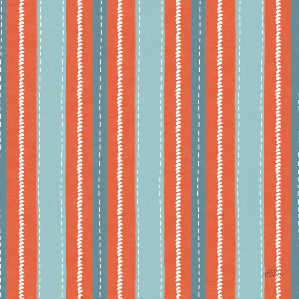 Seaside Village Pattern IXB art print by Laura Marshall for $57.95 CAD