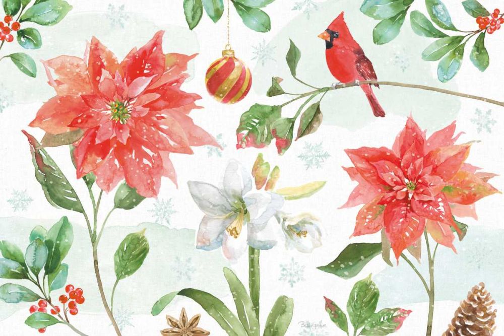 Holiday Flora IV art print by Beth Grove for $57.95 CAD
