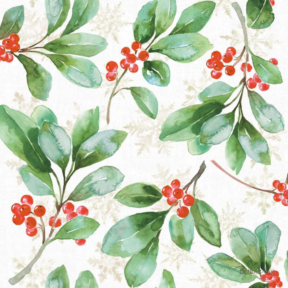 Holiday Flora Pattern VA art print by Beth Grove for $57.95 CAD