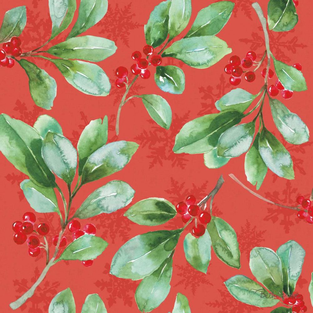 Holiday Flora Pattern VB art print by Beth Grove for $57.95 CAD