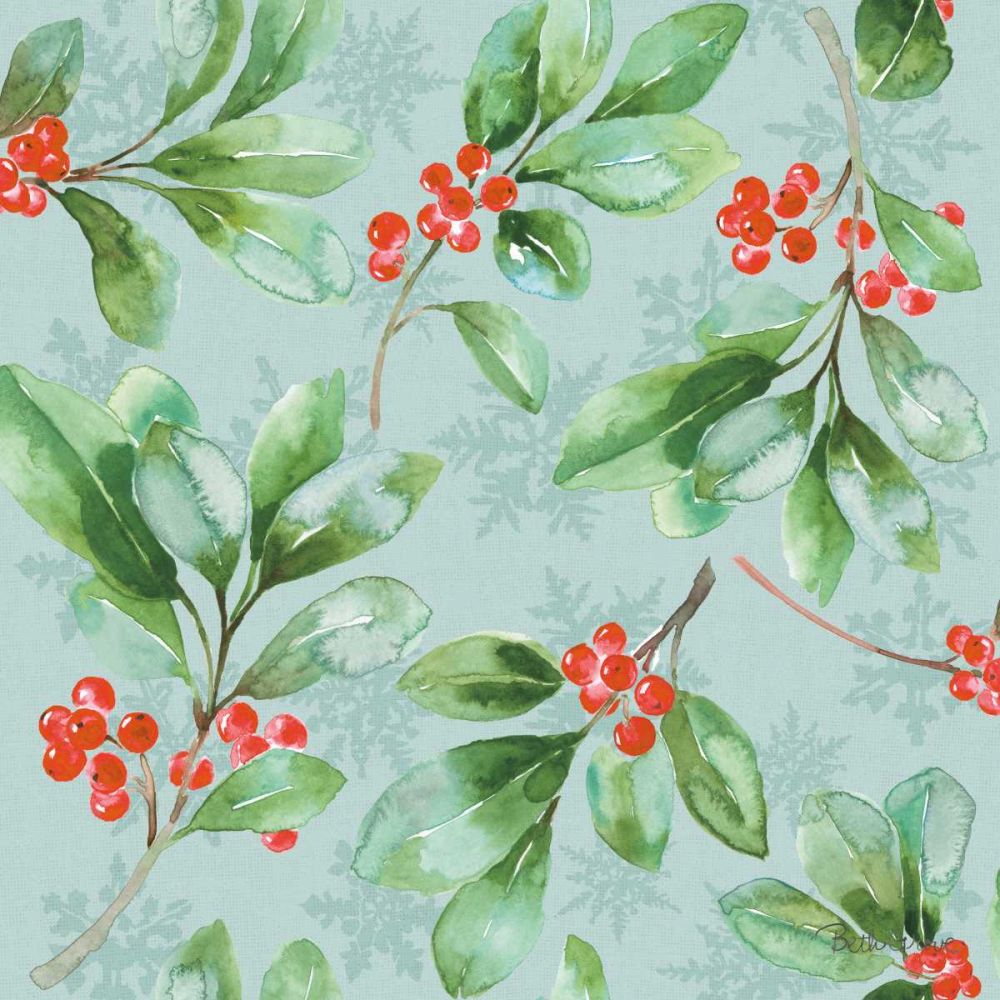 Holiday Flora Pattern VC art print by Beth Grove for $57.95 CAD