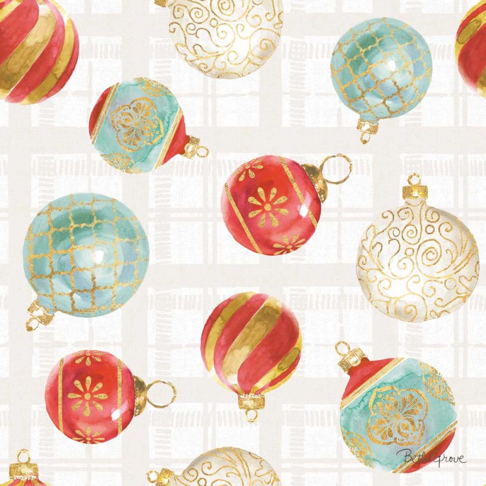 Holiday Flora Pattern VIA art print by Beth Grove for $57.95 CAD