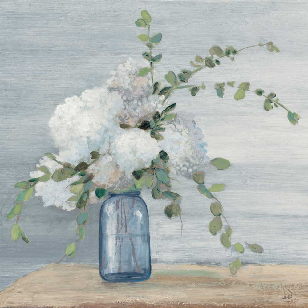 Morning Bouquet Navy Crop art print by Julia Purinton for $57.95 CAD