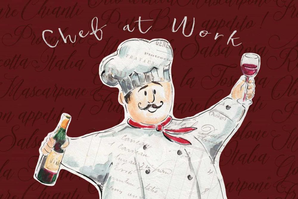Chef at Work II art print by Daphne Brissonnet for $57.95 CAD