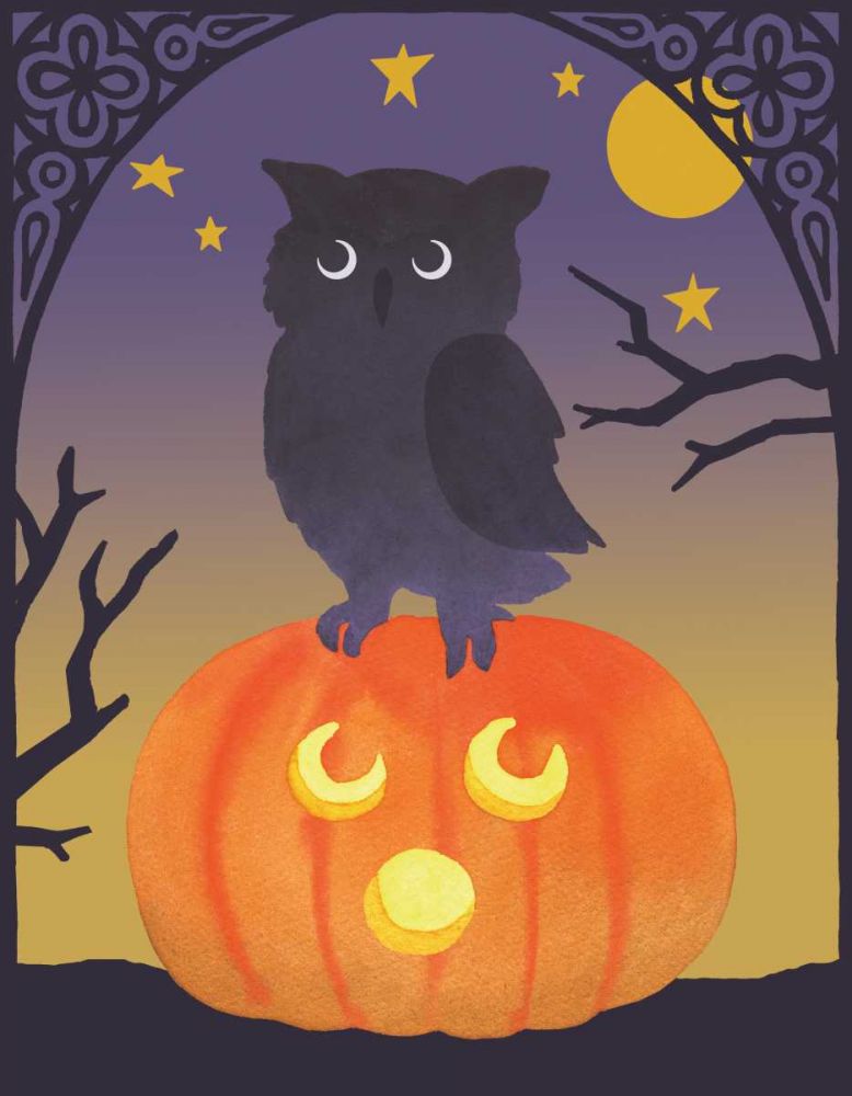 Halloween Critter III Light Owl art print by Beth Grove for $57.95 CAD